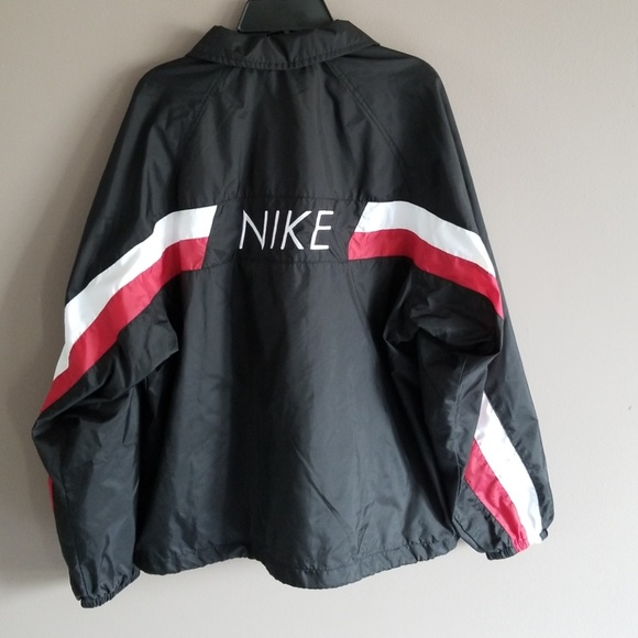 red white and black nike windbreaker